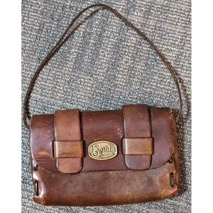 Bojola Firenze Small Leather Saddle Bag Made In Italy